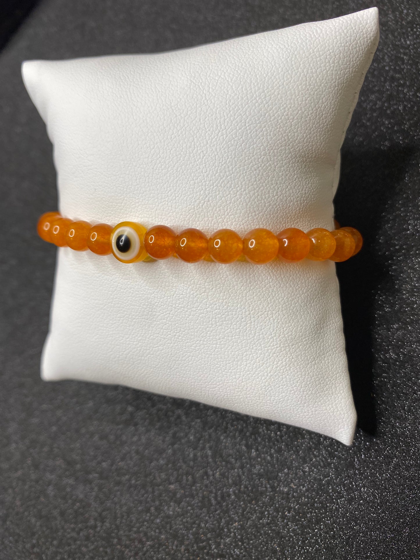 1 color orange evil eye bracelet