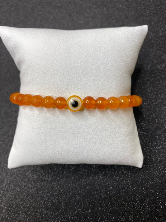 1 color orange evil eye bracelet