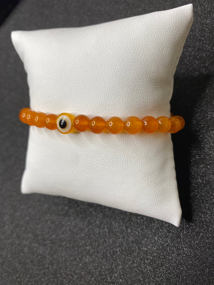 1 color orange evil eye bracelet